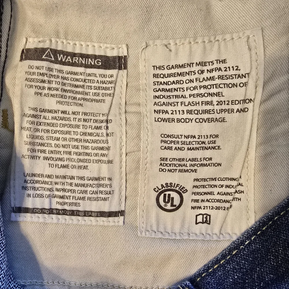 Carhartt FR Flame Resistant Denim Jeans NFPA 2112 Workwear Utility Pants